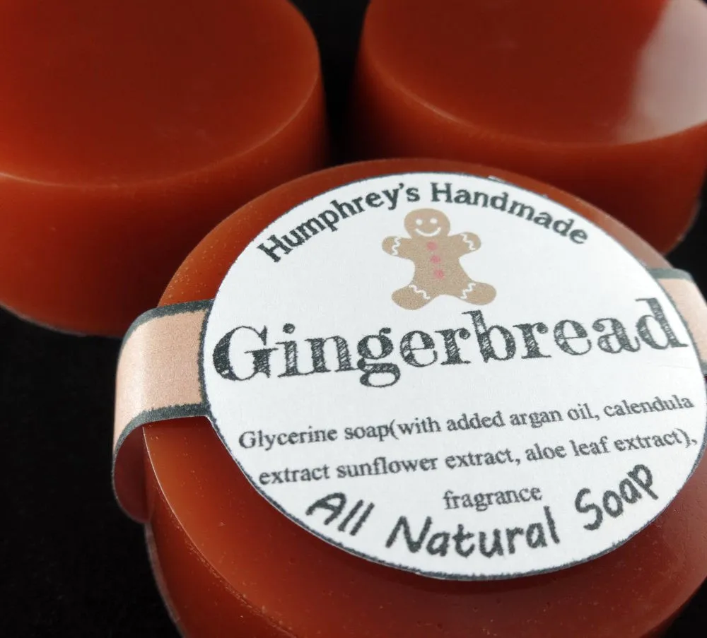 GINGERBREAD Soap | Nutmeg | Ginger | Cinnamon | Clove | Glycerin Christmas Soap