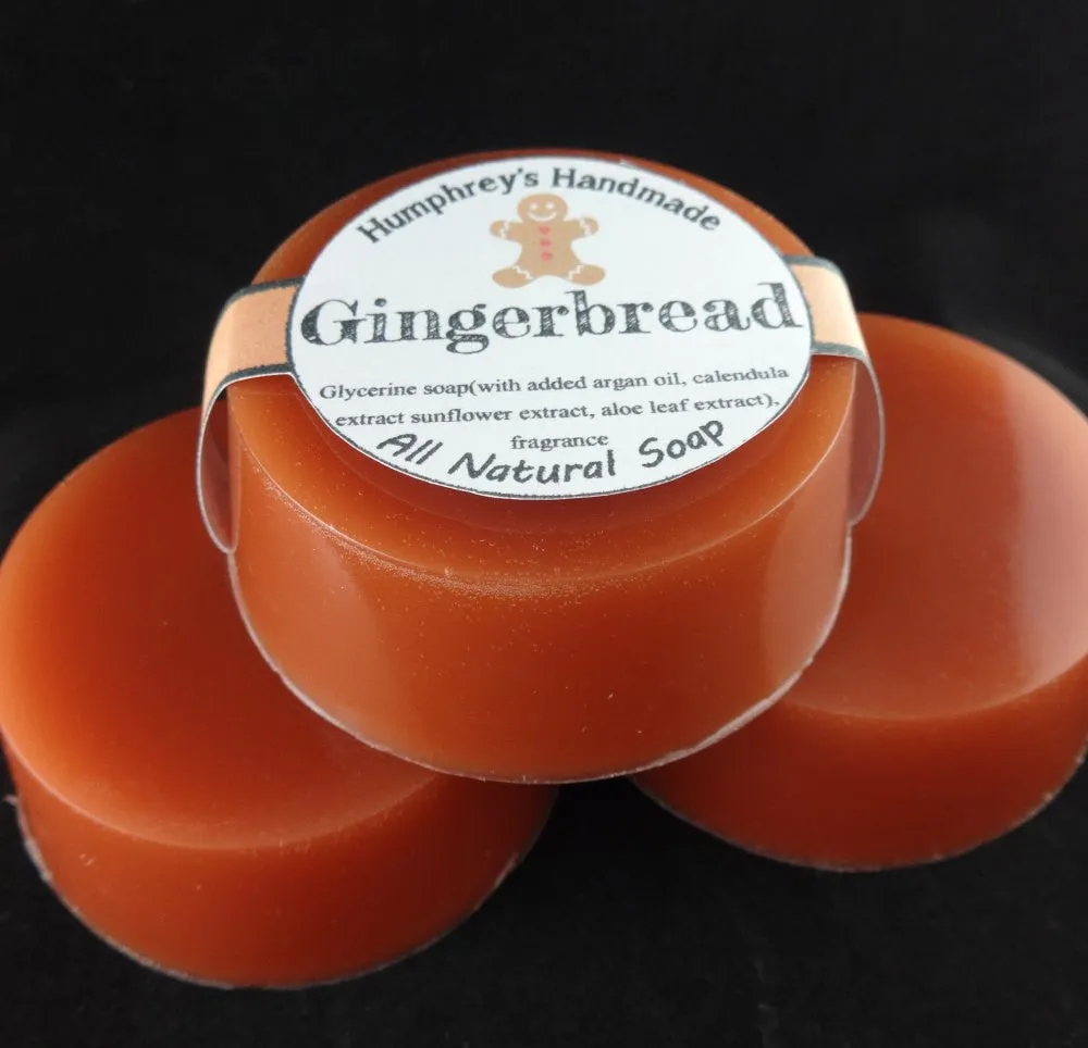 GINGERBREAD Soap | Nutmeg | Ginger | Cinnamon | Clove | Glycerin Christmas Soap