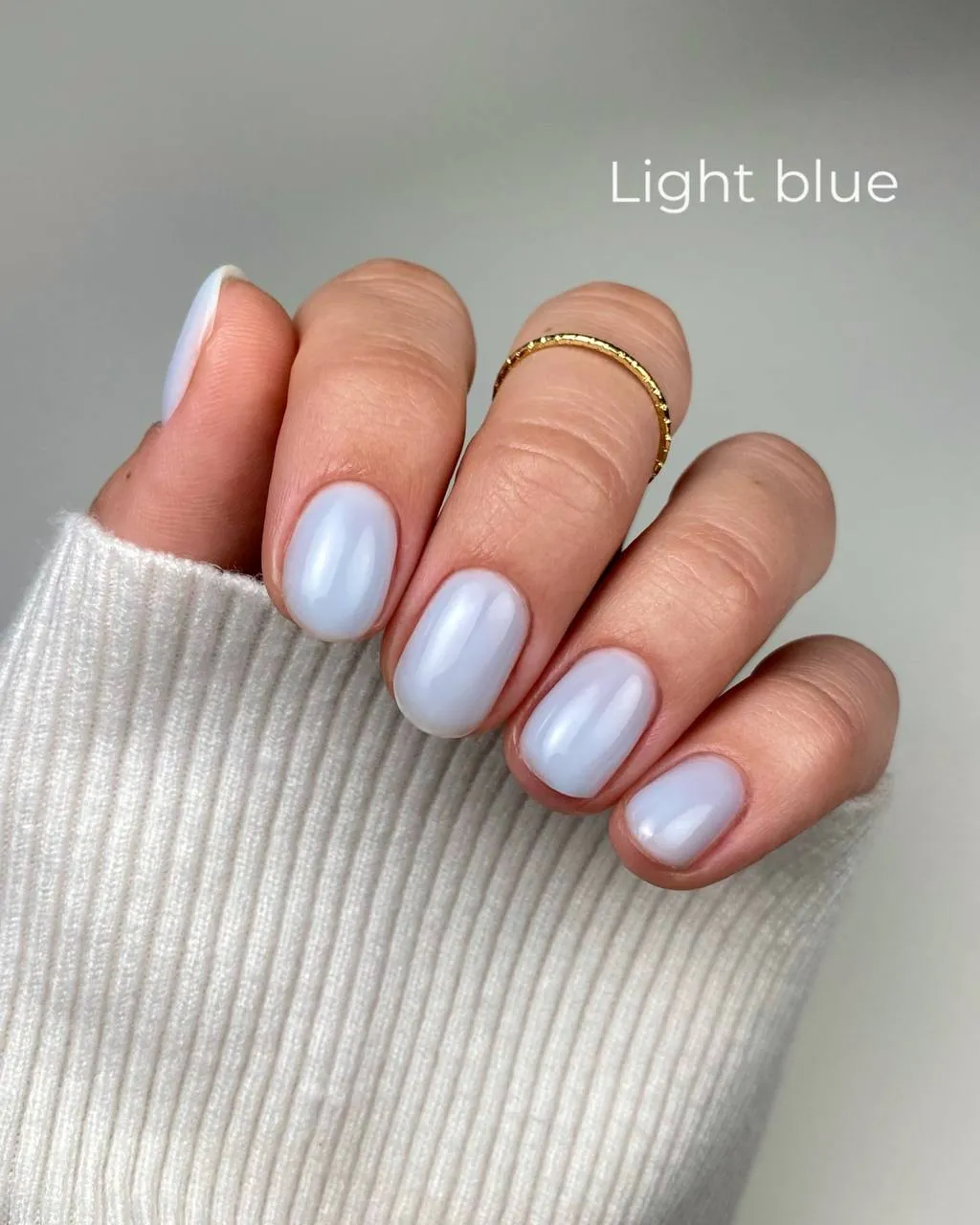 Gloss Builder Gel Light Blue