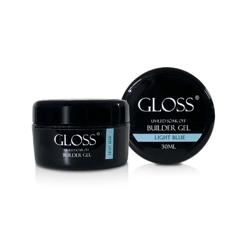 Gloss Builder Gel Light Blue