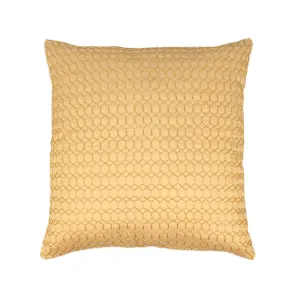 Golden Cushion Cover,  hand embroidered, Designer Cushion Cover
