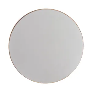 Golden Modern Round Framed Wall Mirror