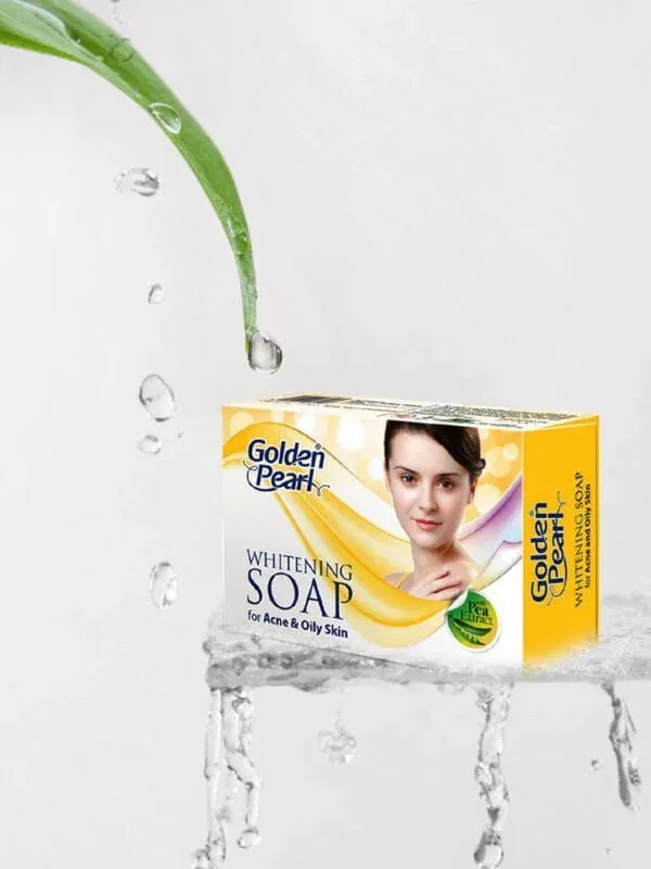 Golden Pearl Whitening Soap – Acne Prone & Oily Skin 100gm
