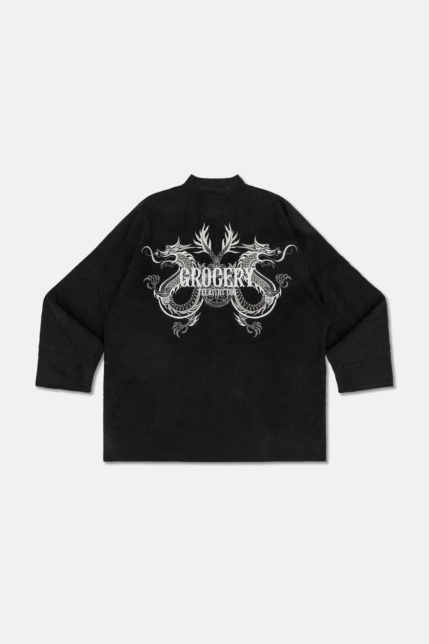 GROCERY X YEEKIITATTOO YEAR OF DRAGON REVERSIBLE CHINESE SUIT/ BLACK 2.0 (Chest logo placement different than original full price version)