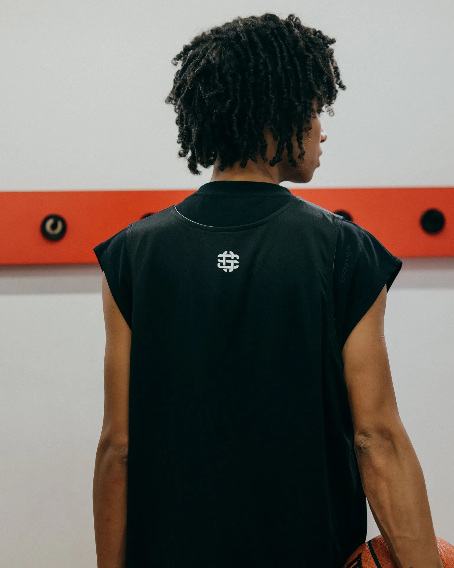 GROSPORTS BASKETBALL REVERSIBLE JERSEY/ BLACK & GREY