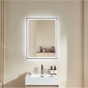 Gunmetal Framed LED Mirror | Demister | 600*800MM | 3 Colour Choices
