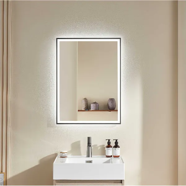 Gunmetal Framed LED Mirror | Demister | 600*800MM | 3 Colour Choices
