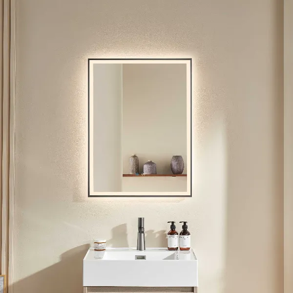 Gunmetal Framed LED Mirror | Demister | 600*800MM | 3 Colour Choices