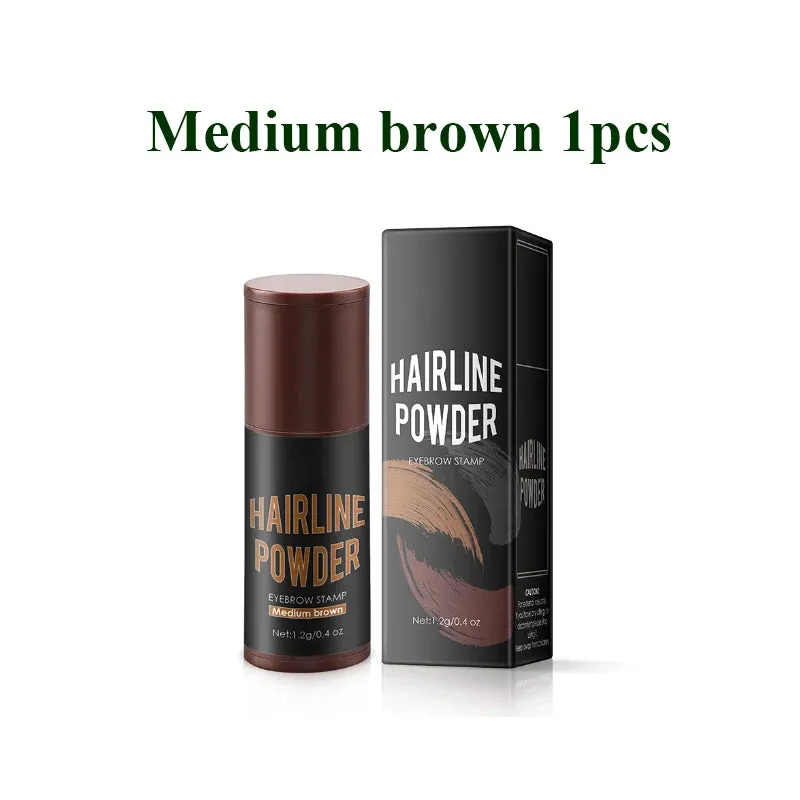 Hairline Powder Stick Eyebrow Stamp 1Pcs Hair Touch Up Powder Waterproof Hair Shading Sponge Pen Powder For Cover Gray Hair Root