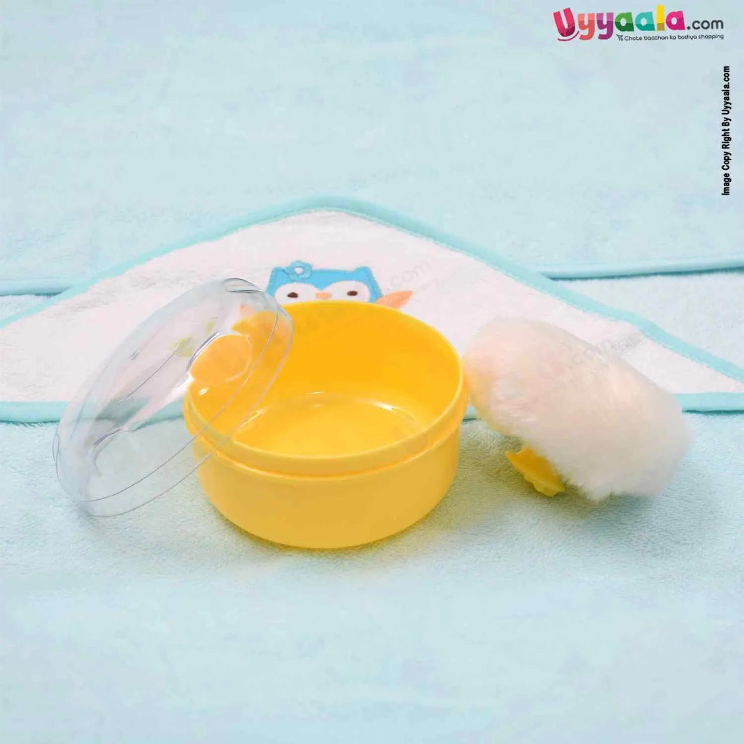 HAPPY BABIES Powder Box with Puff 0-10y Age