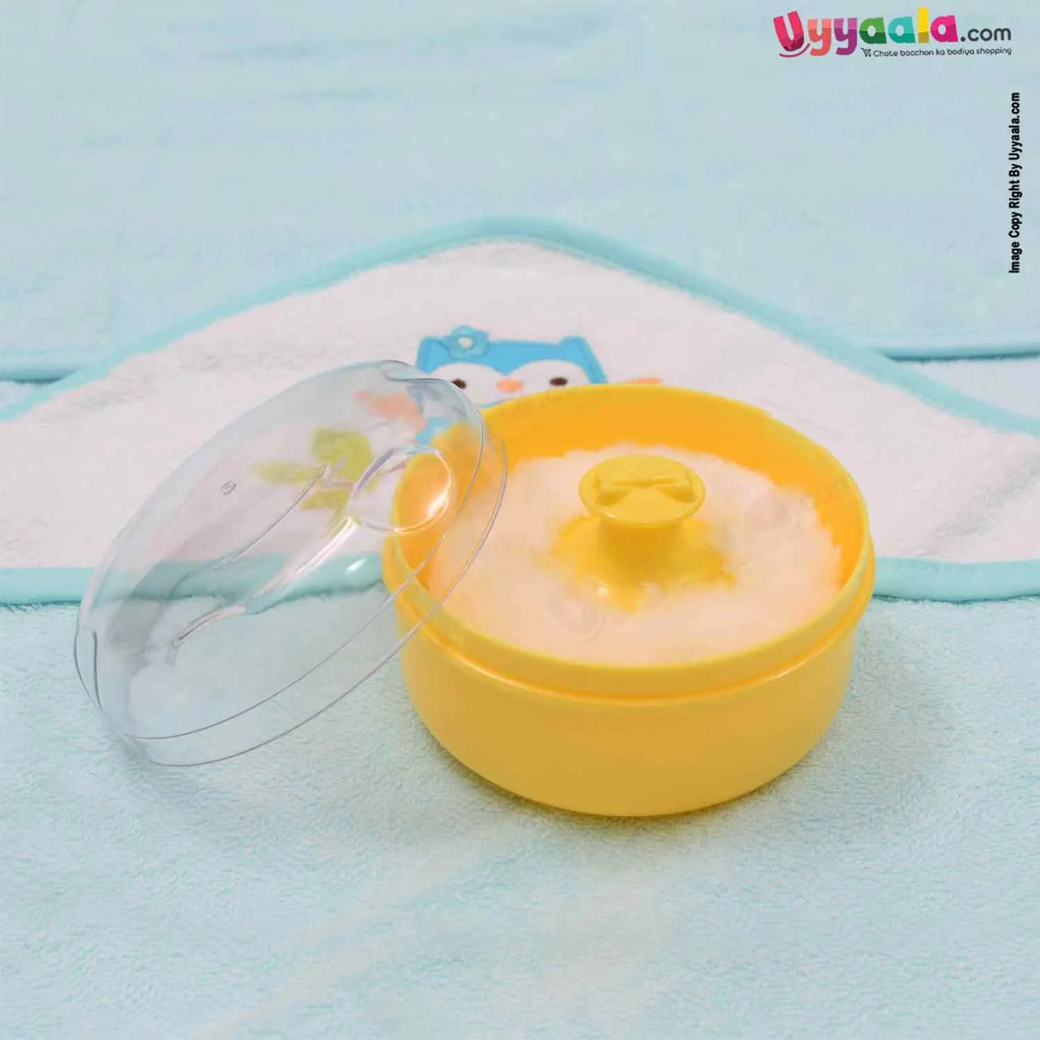 HAPPY BABIES Powder Box with Puff 0-10y Age