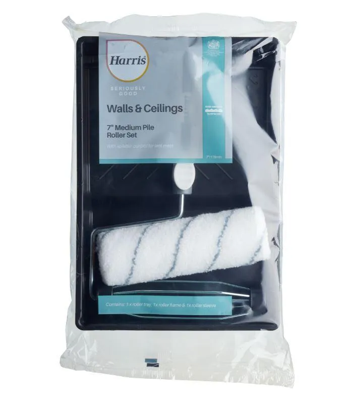 Harris Seriously Good Walls & Ceilings Medium Pile Roller Set 7in