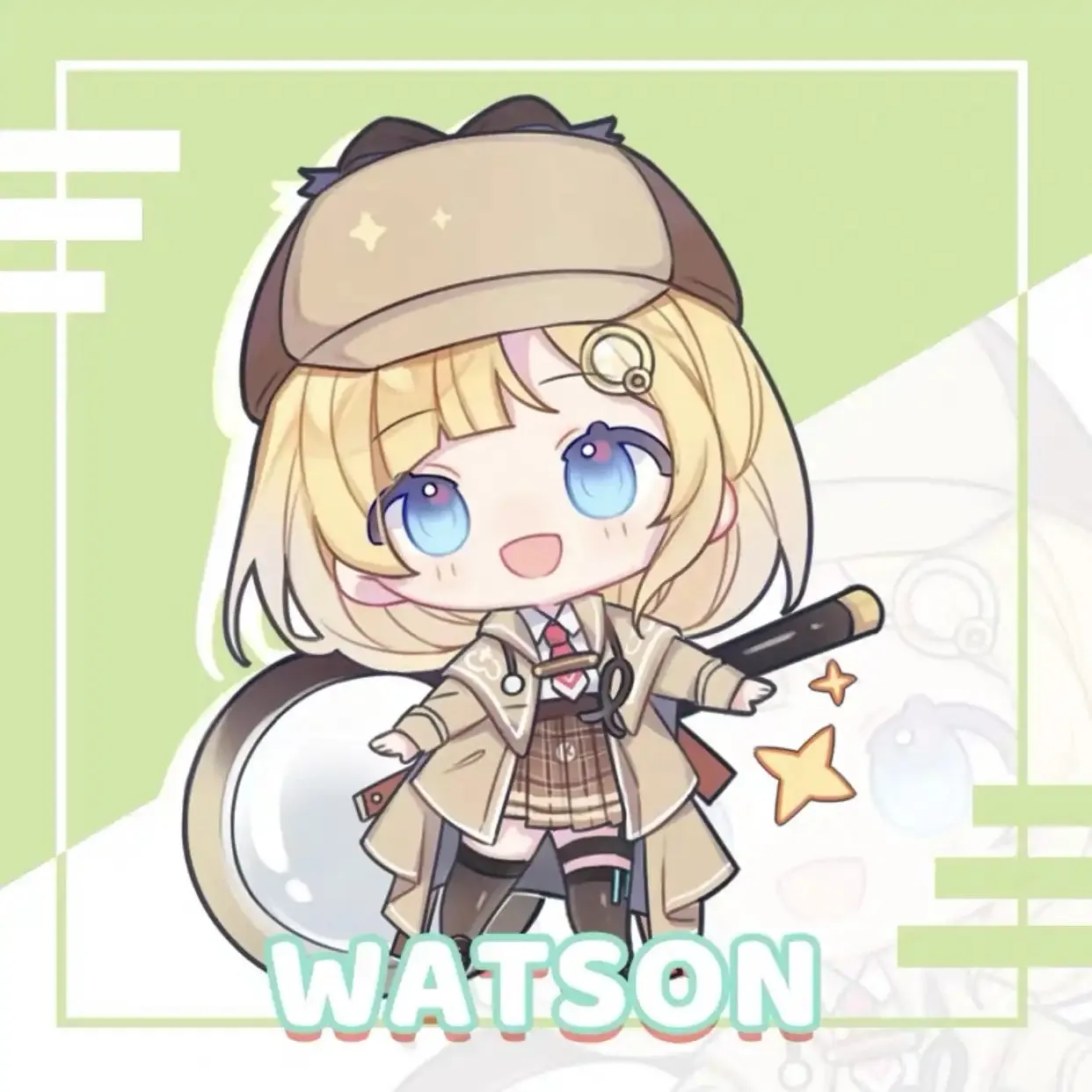Hololive Vtuber - Amelia Watson Double-sided Acrylic Keychain