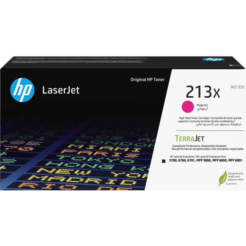 HP 213X Original Toner Cartridge for HP LaserJet Enterprise 5700, 5800, 6700, 6701, 6800, 6801