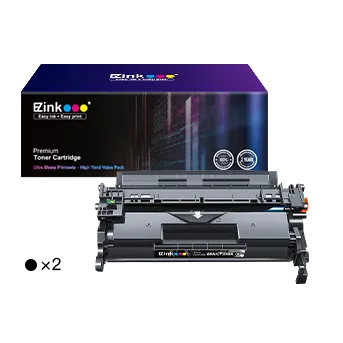 HP 58A 58X Compatible Toner Cartridge (2 Black with Chip)