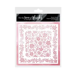 Hunkydory For the Love of Masks - For the Love of Masks - Pretty Petals Frame & Background*