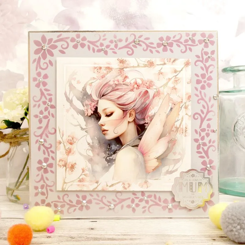 Hunkydory For the Love of Masks - For the Love of Masks - Pretty Petals Frame & Background*