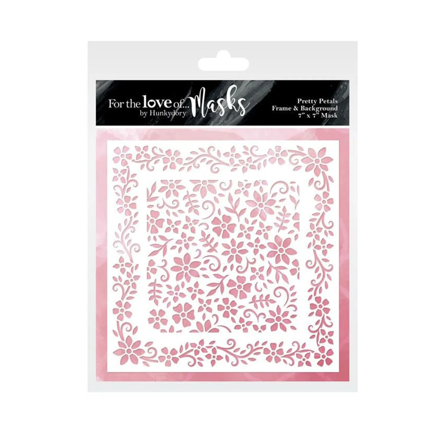 Hunkydory For the Love of Masks - For the Love of Masks - Pretty Petals Frame & Background*