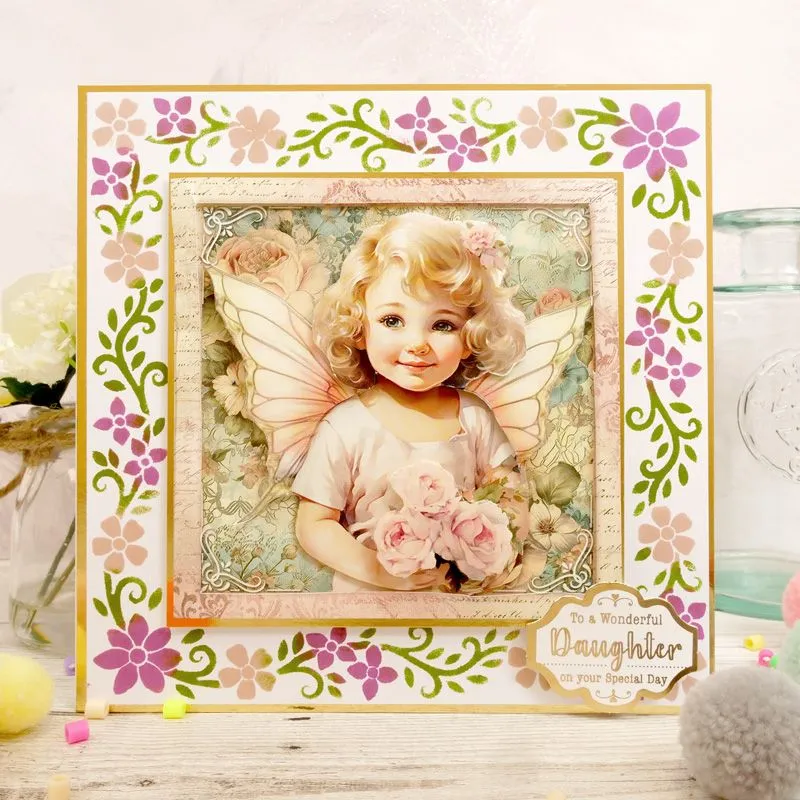 Hunkydory For the Love of Masks - For the Love of Masks - Pretty Petals Frame & Background*