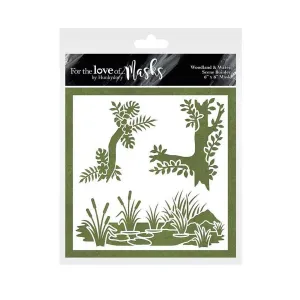 Hunkydory For the Love of Masks - Woodland & Water Scene Builder