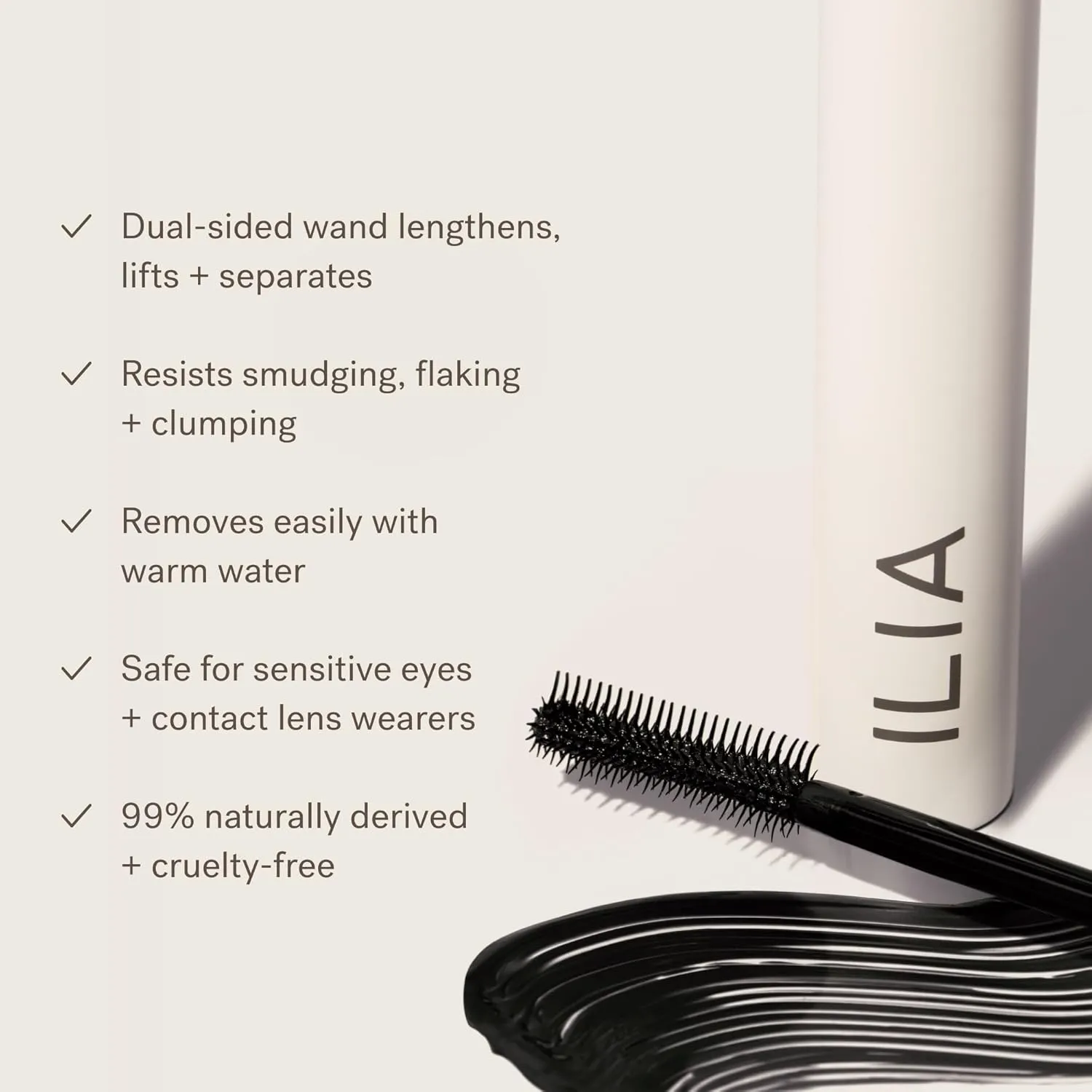 ILIA: Award-Winning Clean Mascara - Lifted, Lengthened, Limitless, Non-Toxic, Cruelty-Free Beauty