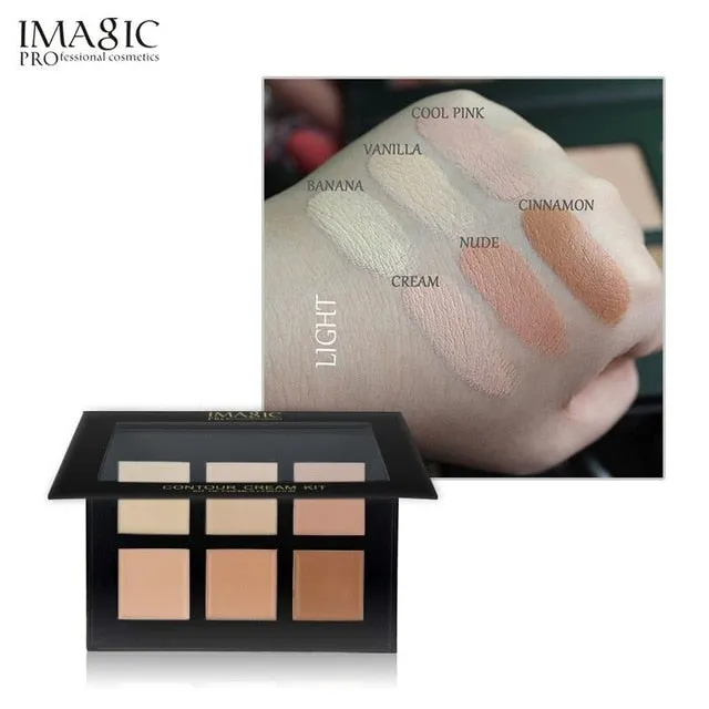 IMAGIC Concealer Cream Contour Palette Kit Pro Makeup Palatte 6 Colors  Concealer Face Primer Net 30g 1pcs