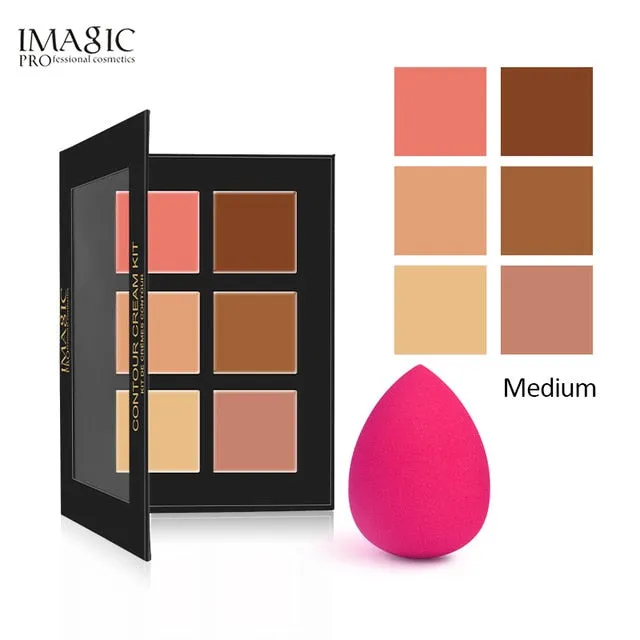 IMAGIC Concealer Cream Contour Palette Kit Pro Makeup Palatte 6 Colors  Concealer Face Primer Net 30g 1pcs