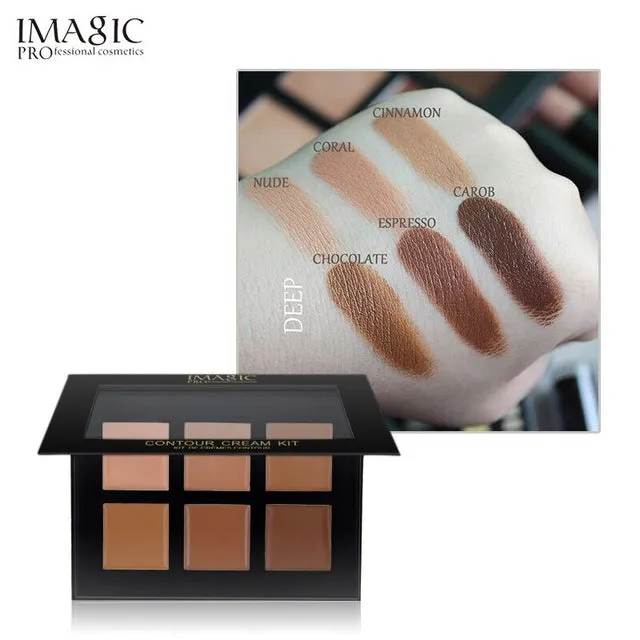 IMAGIC Concealer Cream Contour Palette Kit Pro Makeup Palatte 6 Colors  Concealer Face Primer Net 30g 1pcs