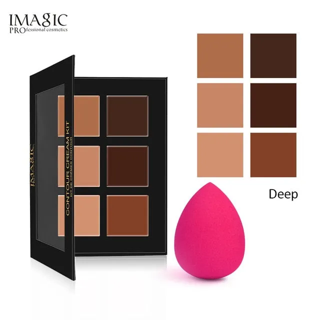 IMAGIC Concealer Cream Contour Palette Kit Pro Makeup Palatte 6 Colors  Concealer Face Primer Net 30g 1pcs