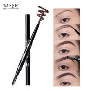 IMAGIC professional waterproof eyebrow pencil with brush double head rotating automatic triangle eyebrow pencil professional thr