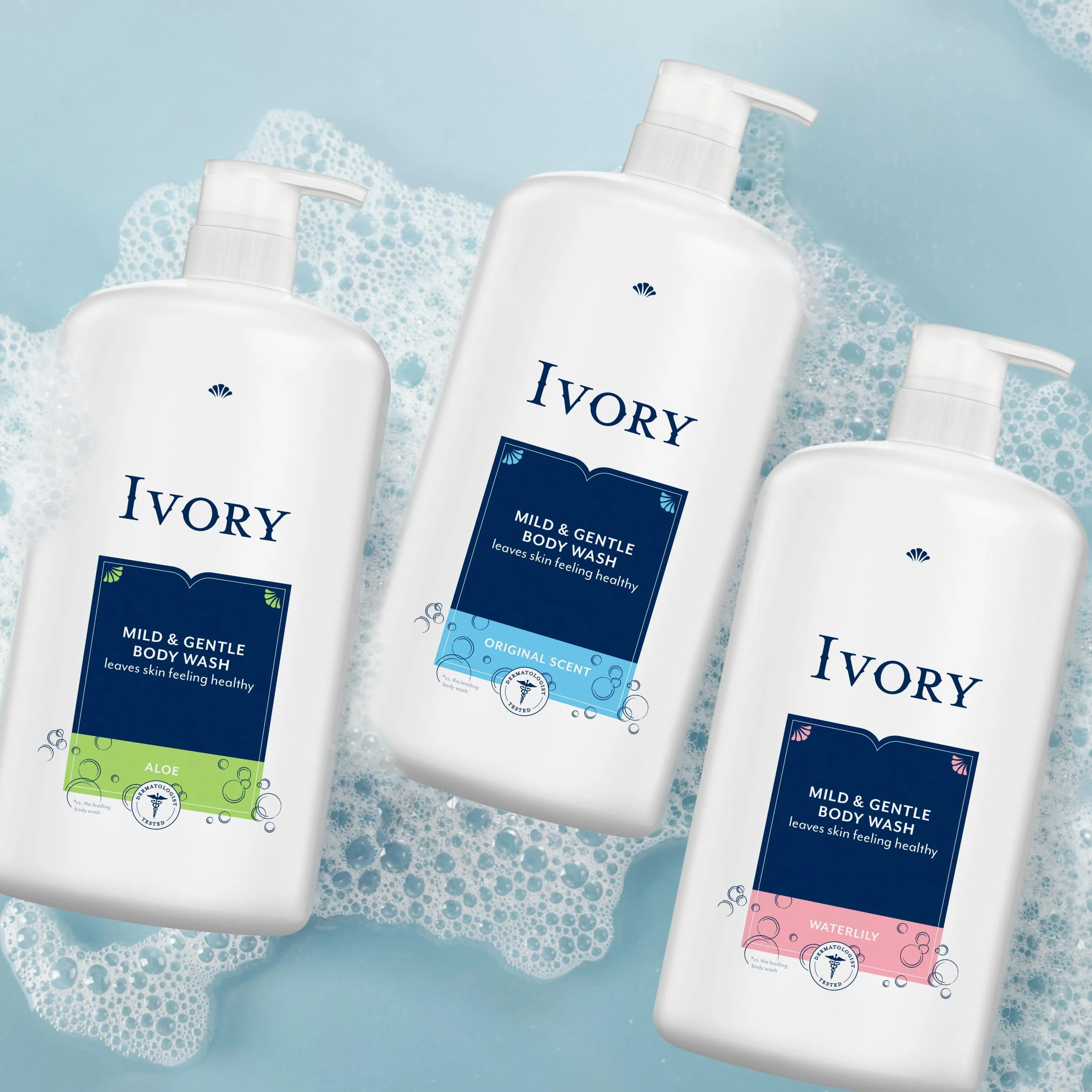 Ivory Mild and Gentle Body Wash, Coconut Scent, 35 oz