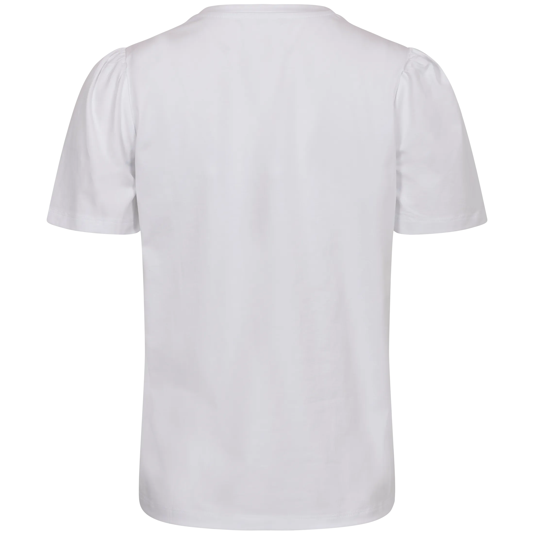 Janine Puff Tee - White