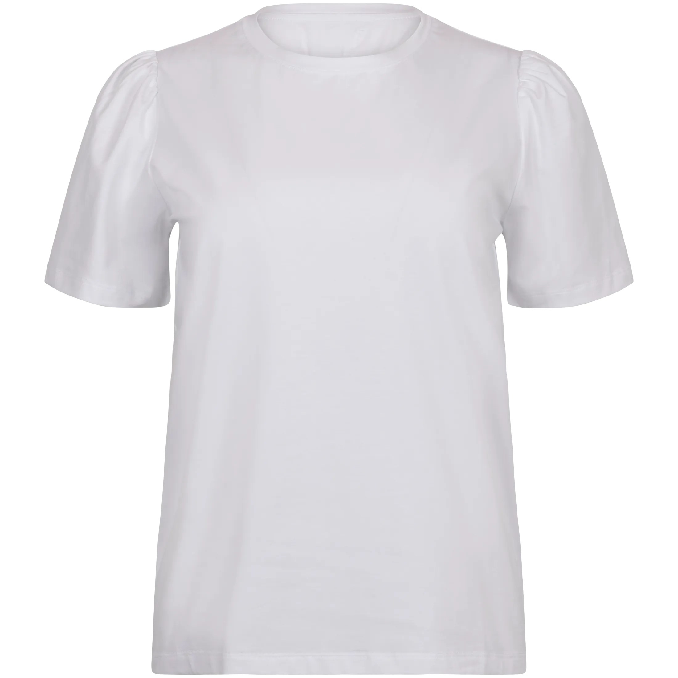 Janine Puff Tee - White