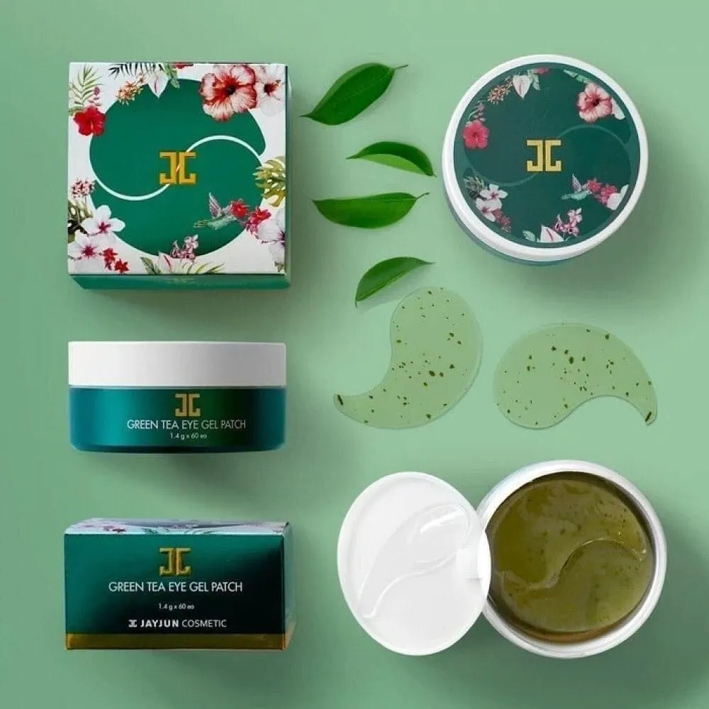 JAYJUN Cosmetic Green Tea Eye Gel Patch شرائح العين بالشاي الأخضر