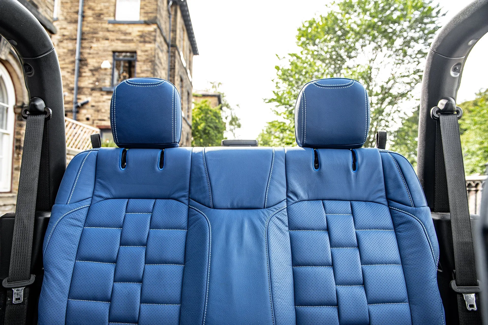 Jeep Wrangler JL 2 Door Leather Interior - Blue Edition