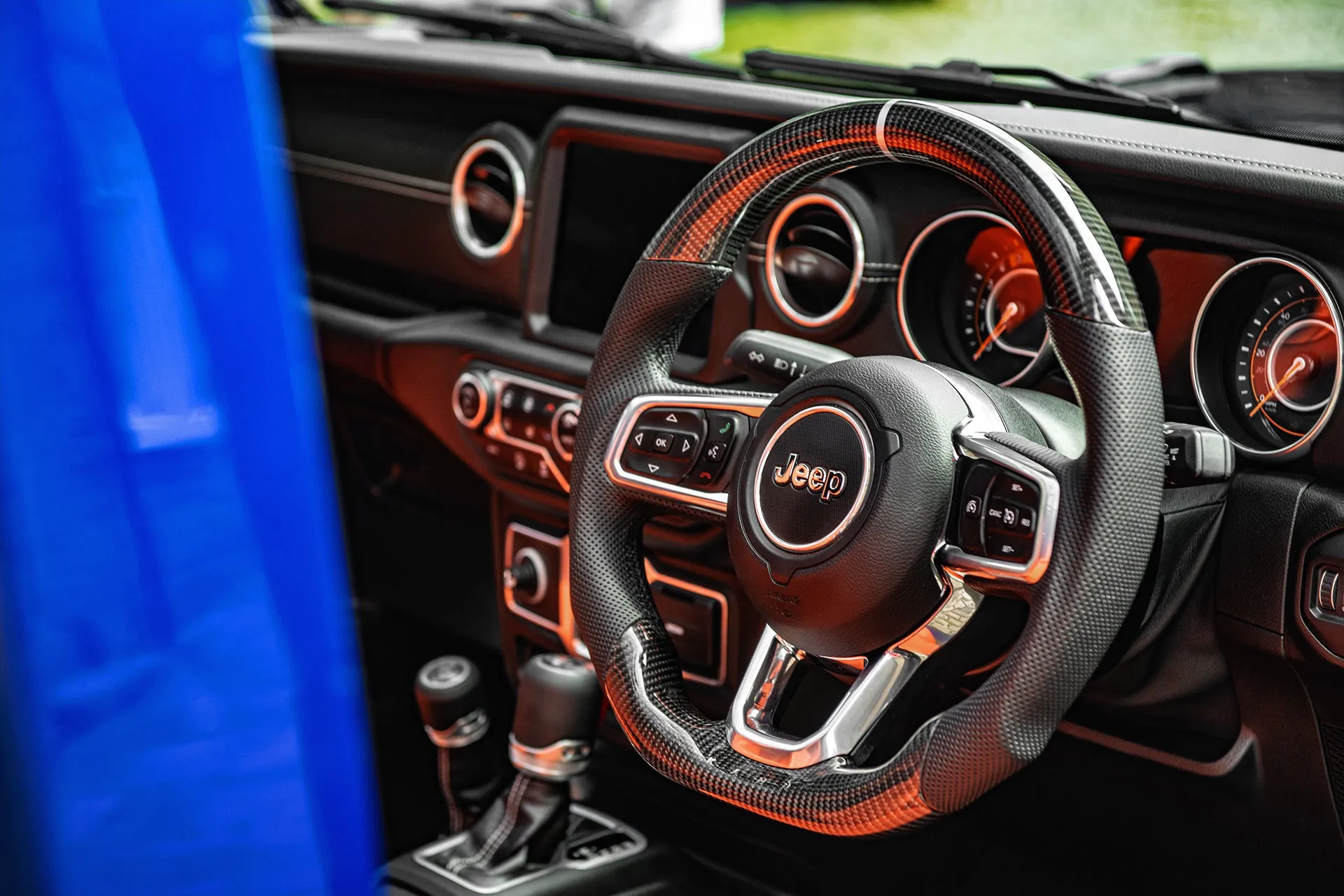 Jeep Wrangler JL 2 Door Leather Sports Interior - Orange Edition
