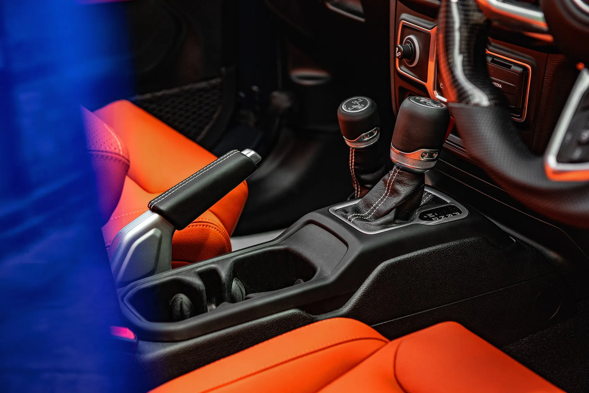 Jeep Wrangler JL 2 Door Leather Sports Interior - Orange Edition