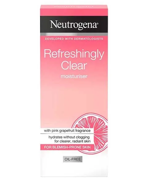 Johnson And Johnson Neutrogena Refreshingly Clear Pink Grapefruit Oil Free Moisturiser