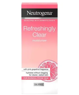 Johnson And Johnson Neutrogena Refreshingly Clear Pink Grapefruit Oil Free Moisturiser