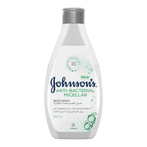 JOHNSONS ANTI-BACTERIAL MICELLAR BODY WASH 400ML