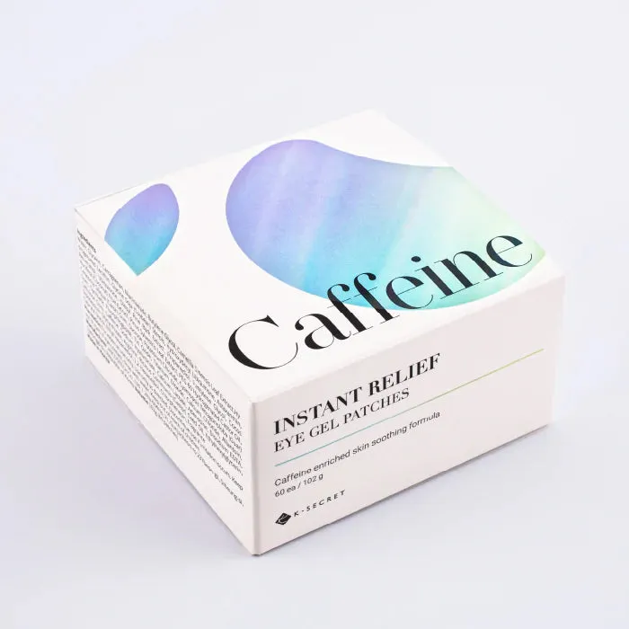 K SECRET Instant Relief Eye Gel Patches CAFFEINE شرائح العين بالكافايين