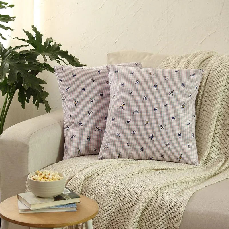 Kahaniya  Cushion Cover (Red) - Set Of Two