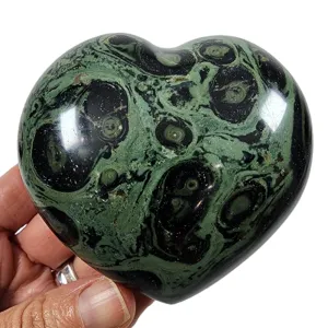 Kambaba Jasper Polished Puff Heart - 264 grams.