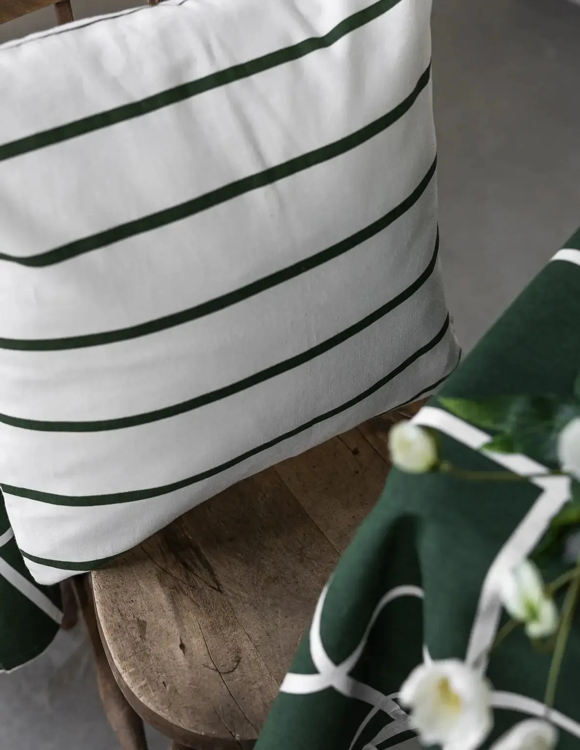 Karlstorp Striped Cushion With Inner | Cotton | by Storefactory
