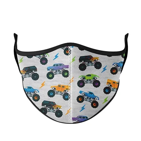 Kids Monster Truck Face Mask by Top Trenz - Small: 3-7 Years