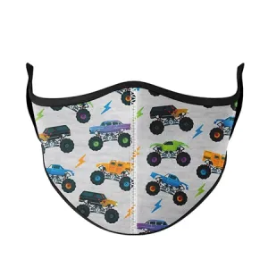 Kids Monster Truck Face Mask by Top Trenz - Small: 3-7 Years
