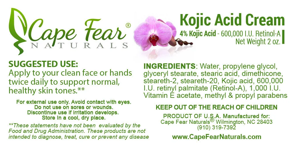 Kojic Acid Cream  <br><b><FONT COLOR="RED">FREE SHIPPING USA</font></b>