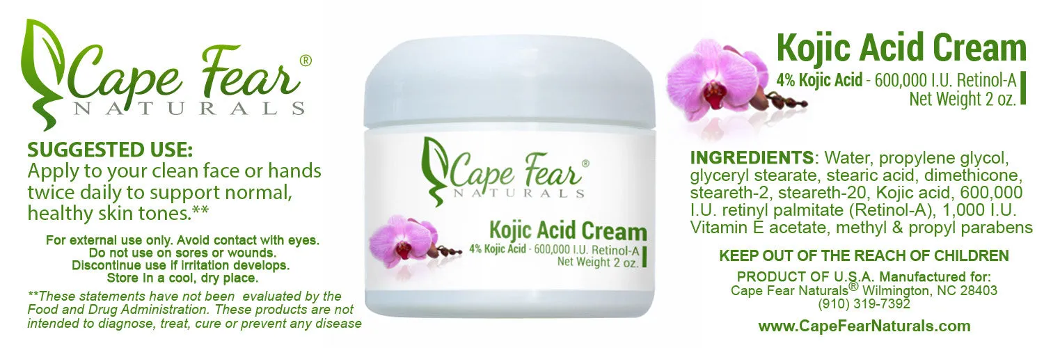 Kojic Acid Cream  <br><b><FONT COLOR="RED">FREE SHIPPING USA</font></b>