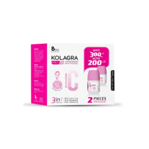 KOLAGRA Whitening Roll on Deodorant 3 IN 1 Vitamin C 60 ML 1   1 Offer