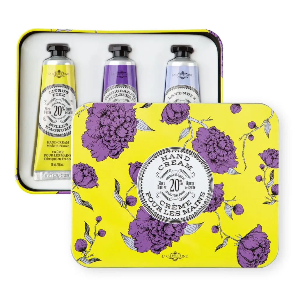 La Chatelaine 30 ml Hand Cream Trio in Chartreuse